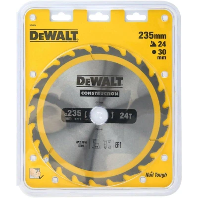 Afbeelding van Dewalt 235x30x24T Cirkelzaagblad Geschikt Voor Hout (1 Stuks)