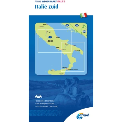 Afbeelding van ANWB*Wegenkaart Italië 5. Zuid