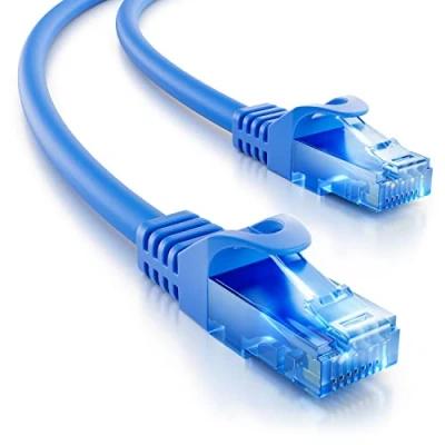 Afbeelding van deleyCON 2m CAT.6 Ethernet Gigabit LAN Netwerkkabel RJ45 CAT6 Kabel Patchkabel Compatibel met CAT.5 CAT.5e CAT.6a Cat.7 Blauw