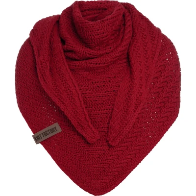 Afbeelding van Knit Factory Sally Halsdoek, Dames, Maat: One Size, Bordeaux