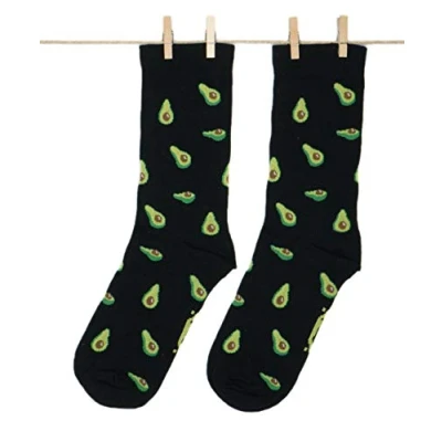 Afbeelding van Roits Sokken Avocado Zwart Heren en Dames Grappige Originele Kleurrijke Premium Socks Funny Happy Men Women Geschenk (41 46)