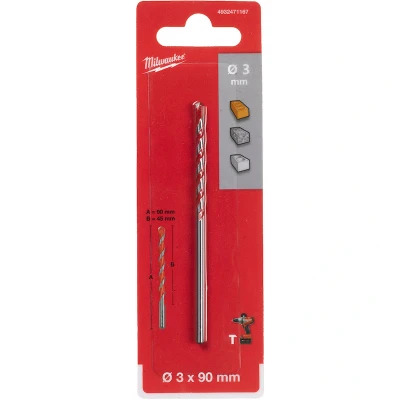Afbeelding van Milwaukee Accessoires Steen en betonboor Bit 3,0x90 1st 4932471167