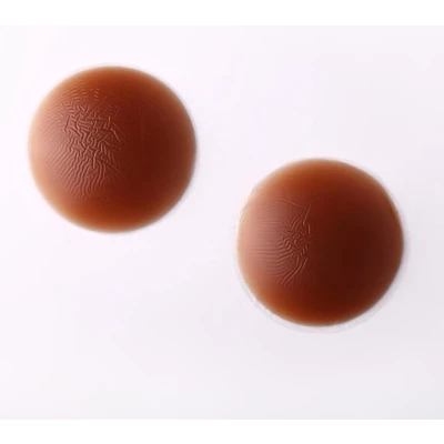 Afbeelding van Set van 2 paar Tepelcover Tepelcovers Tepelbedekkers Siliconen Tepelplakkers Nipple Covers Tepelpads Tepelstickers Tepelhoedje Onzichtbaar Eco Friendly Herbruikbaar Bruin