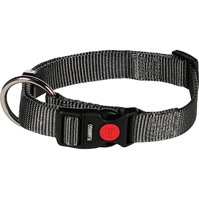 Afbeelding van Hondenhalsband Ziggi Donkergrijs 40 55 cm x 20 mm