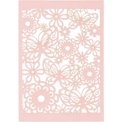 Afbeelding van Creotime patroonkarton 10,5 x 14,8 cm 10 stuks roze