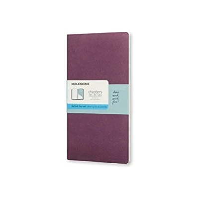 Afbeelding van Moleskine Chapters Journal, Slim Medium, Dotted, Plum Purple, Soft Cover (3.75 X 7)