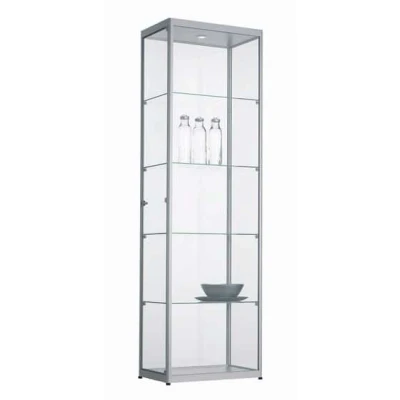 Afbeelding van Vitrinekast 4 legborden 200x60x40 Zwart
