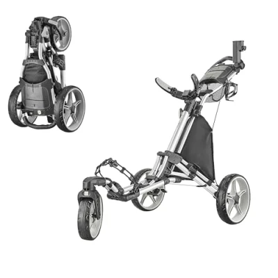 Afbeelding van Caddytek CaddyLite ONE Draaibaar, Versie 8, Zilver