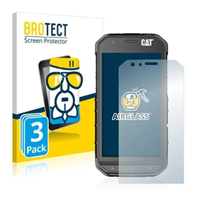 Afbeelding van BROTECT Glas Screen Protector voor Caterpillar Cat S31 (3 Stuks) Schermbeschermer [9H Hardheid, Beschermglas Folie niet Gehard Glas]