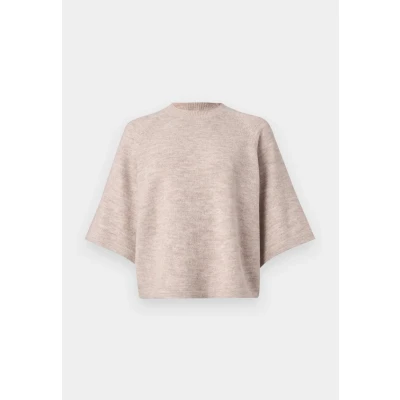 Afbeelding van ONLY ONLSIMONI 3/4 PULLOVER KNT NOOS Dames Trui Pumice Stone Melange