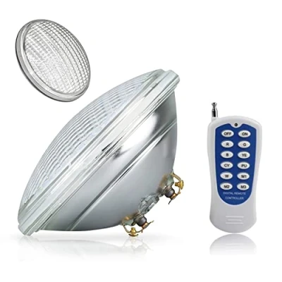 Afbeelding van PAR56 LED Zwembad Onderwaterlicht Vervangende Lamp Voor Zwembadverlichting 12V AC Waterdichte IP68 RGB kleurverandering (Kleur : RGB+Afstandsbediening, Stroom 18W)