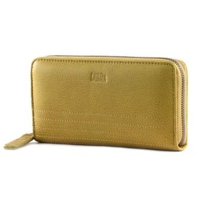 Afbeelding van FREDsBRUDER Leren Portemonnee Stines Wallet Crazy Limo Mosterdgeel