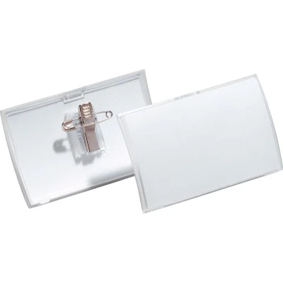 Afbeelding van Durable badge met combiclip Click Fold ft 54 x 90 mm
