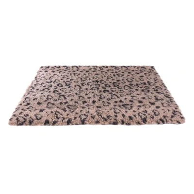 Afbeelding van Martin Vetbed Print Luipaardprint Beige / Zwart Gerecycled 100X75 CM