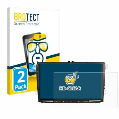 Afbeelding van BROTECT Screenprotector voor Erisin ES8998V 9&quot; Folie Beschermfolie transparant (2 Stuks)