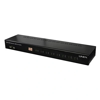 Afbeelding van Lindy 39317 Zwart KVM switch