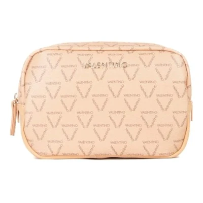 Afbeelding van VALENTINO Toilettas Lady Re Soft Cosmetic Case Beige / Multicolor Lichtbruin