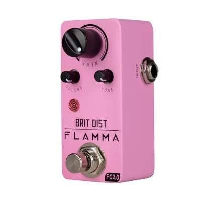Afbeelding van FLAMMA FC20 Distortion Pedaal Elektrische Gitaar Hoge Gain Vervorming Effect met Verstelbare Mid Frequentie Controle True Bypass