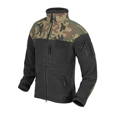 Afbeelding van Helikon Tex Classic Army fleecejack, marineblauw, zwart/PL WOODLAND, M