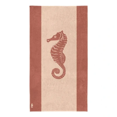 Afbeelding van Strandlaken Seahorse Flow Sand (100 x 180 cm)