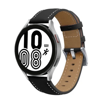 Afbeelding van Garmin Approach S12 / S40 S42 Premium Leather bandje Zwart