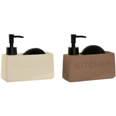 Afbeelding van Zeepschaal Home ESPRIT Terra cotta ABS Dolomite (2 Stuks)