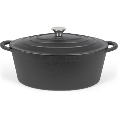Afbeelding van Braadpan ovaal 7 L 34 cm zwart