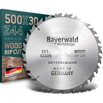 Afbeelding van Bayerwald HM cirkelzaagblad Ø 500 mm x 4,0 30 wisseltand (44 tanden) grof, snel op te snijden brandhout en houtmaterialen, met combinatiegaten