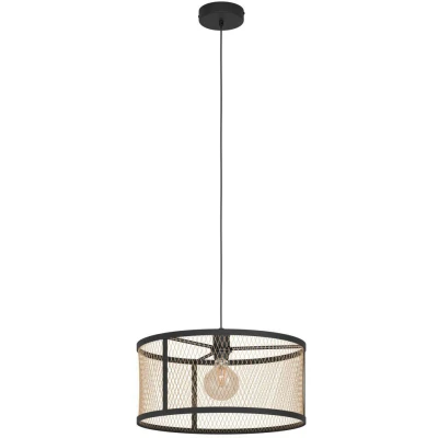 Afbeelding van EGLO Dellow hanglamp E27 Ø 32 cm Zwart/Goud
