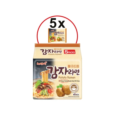 Afbeelding van Samyang Instant Aardappel Ramen (5 pack) 120 g