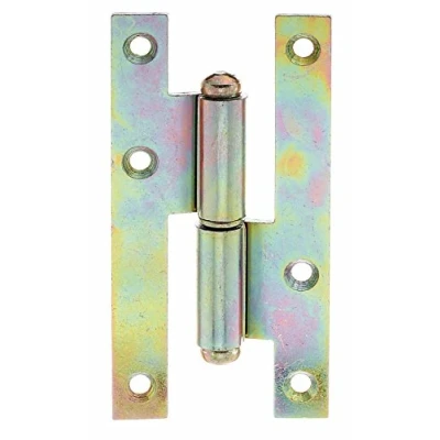 Afbeelding van GAH Alberts 340957 Uitschuifscharnier, links galvanisch geel verzinkt, 109 x 55 mm / 10 stuks