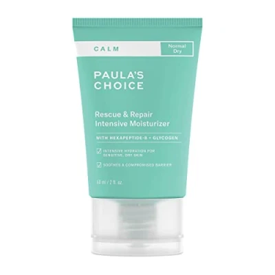 Afbeelding van Paula&#039;s Choice CALM Rescue &amp; Repair Intensive Nachtcrème Kalmeert Roodheid Helpt de Barrière van Huid te Beschermen Gevoelige met Hexapeptide 8 Normale Tot Droge 60 ml