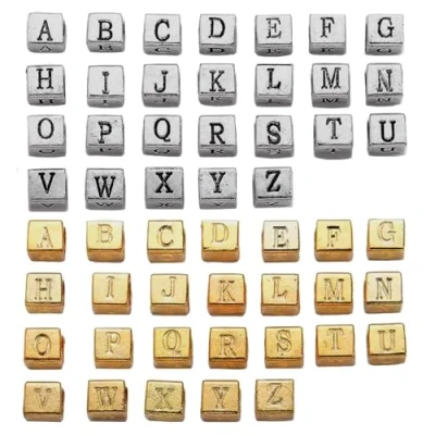 Afbeelding van 200 stuks acryl letterkralen, sieraden, kralen, kubussen, letters, accessoires, handwerk, decoratie, halsketting, armband, doe het zelf