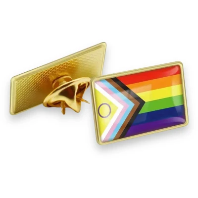 Afbeelding van Progress Pride Vlag Regenboog Pin Speldje LGBT Accessoire