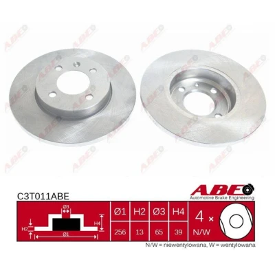 Afbeelding van ABE Remschijven C3T011ABE