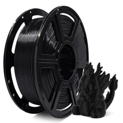 Afbeelding van FLASHFORGE High Speed PLA filament, 1,75 mm, print tot 8 x sneller, 500 mm/s snel printen, 3D printerfilament, HS voor optimale effectiviteit bij hoge snelheden (zwart)