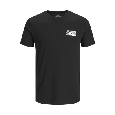 Afbeelding van Jack &amp; Jones Ecorp LOGO SS Oneck NOOS Tshirt basic black, Heren, Maat: Medium, Black