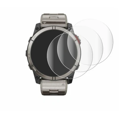 Afbeelding van Savvies Screenprotector voor Garmin quatix 7X Folie Beschermfolie transparant volledig dekking (4 Stuks)