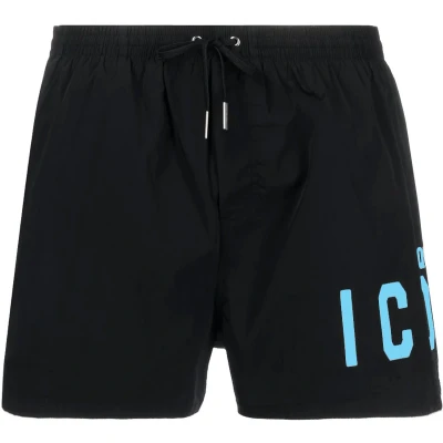 Afbeelding van Dsquared2 Icon Zwembroek Zwart &amp; Blauw