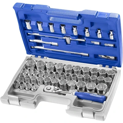 Afbeelding van Expert by Facom doppen en hulpstukken 1/2&quot; 55 delig in koffer E032909