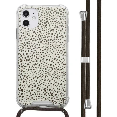 Afbeelding van imoshion Hoesje Geschikt voor iPhone 11 Design met Koord Desert Dots