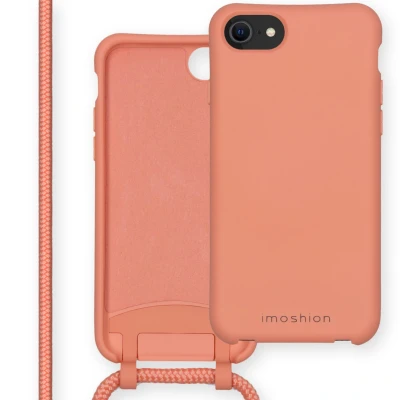 Afbeelding van Apple iPhone 7 Hoesje Siliconen en TPU (zacht) iMoshion Softcase/Koordhoesje/Backcover Oranje Telefoonhoesje