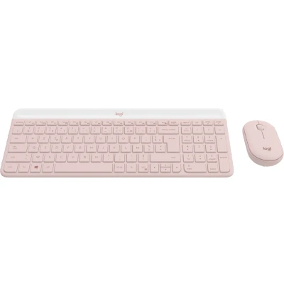 Afbeelding van Logitech MK470 Dun, Draadloos Toetsenbord en Muis Combo Moderne, Compacte Lay out, Ultra Stil, 2.4 GHz USB ontvanger, Plug and Play connectiviteit Frans AZERTY indeling Roze