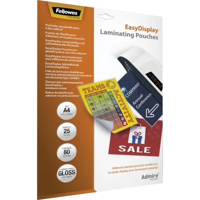 Afbeelding van Fellowes Admire A4 Lamineerhoezen EasyDisplay
