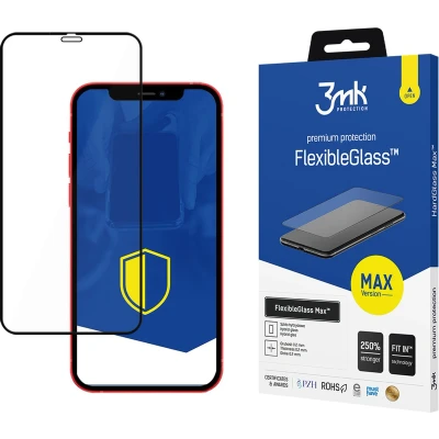 Afbeelding van Apple iPhone 12 Pro Max Black 3mk FlexibleGlass