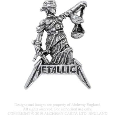 Afbeelding van Alchemy Metallica Justice For All Pin Zilverkleurig