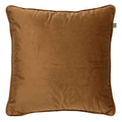 Afbeelding van Dutch Decor FINNA Sierkussen 45x45 cm met kussenhoes van 100% gerecycled polyester Eco Line collectie Tobacco Brown bruin