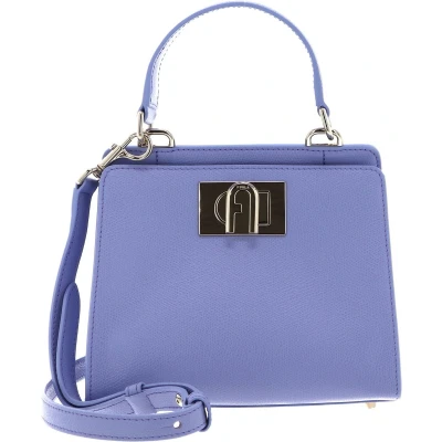 Afbeelding van FURLA Leren Handtas Avondtas 1927 Mini Top Handle Bag Lilas Paars
