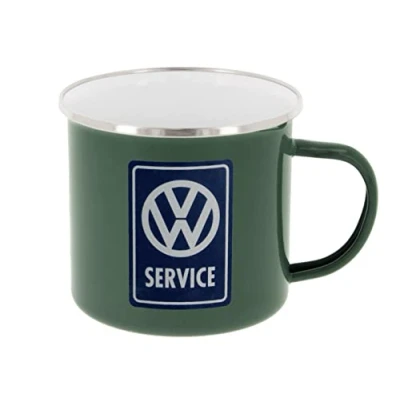 Afbeelding van VW T1 Bus Emaille Mok 500ml Service/grijs