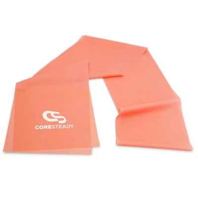 Afbeelding van Coresteady weerstandstherapiebanden Fitnessbanden Voor pilates, yoga, krachttraining Fysiotherapie &amp; revalidatie mannen en vrouwen Trainingsgids inbegrepen (1# ROZE/LICHTSTE, 1,3 meter)